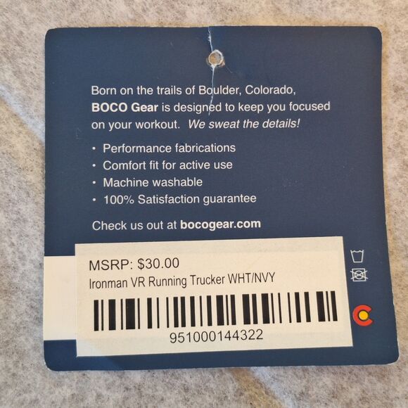 IRONMAN VR FINISHER RUNNING TRUCKER WHITE and BLUE - Picture 6 of 13